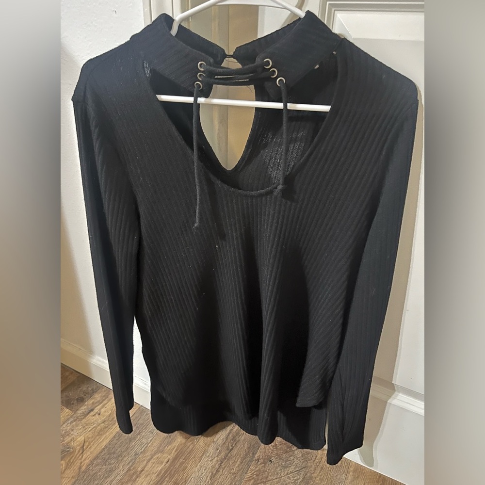 Black sweater top